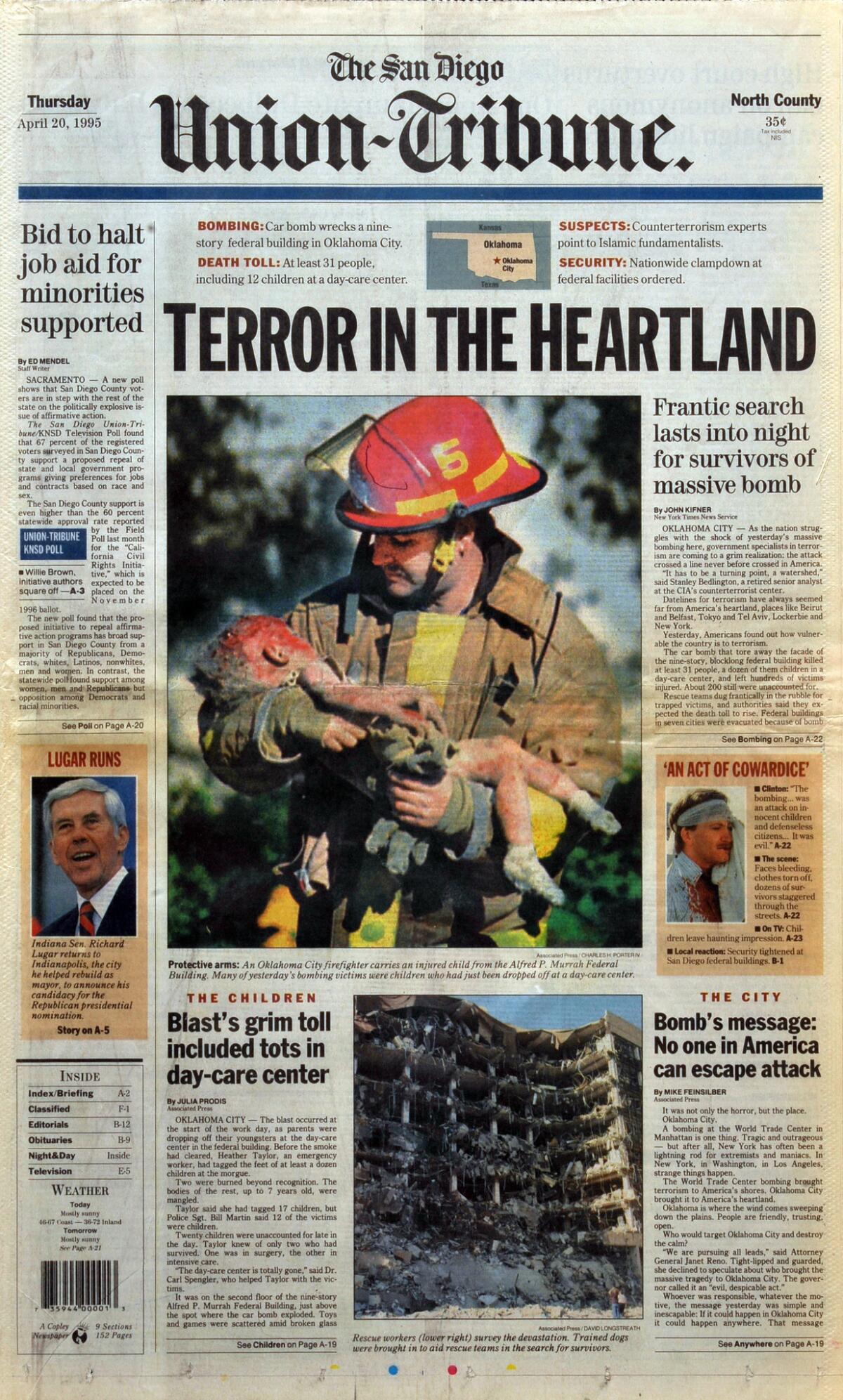 April 20, 1995: Terror in the heartland - The San Diego Union-Tribune